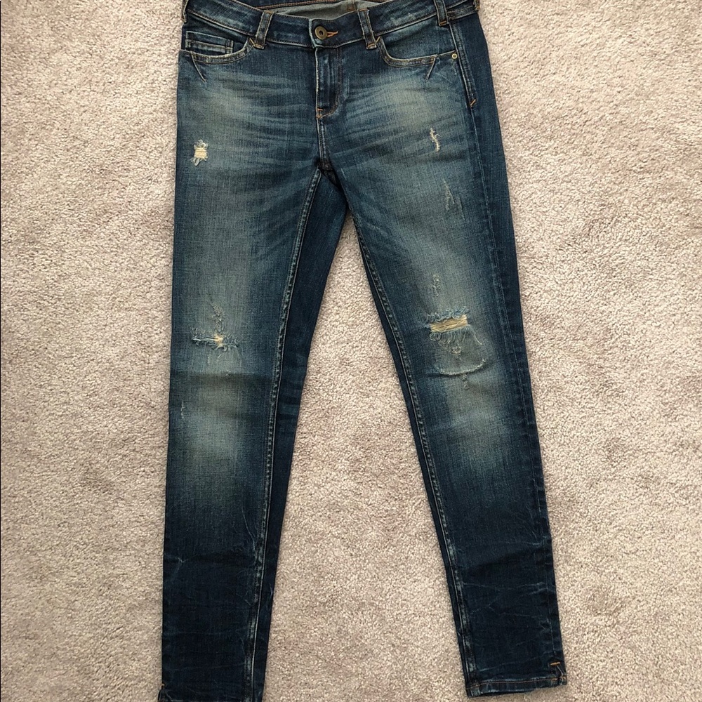 Zara Ripped Skinny Jeans